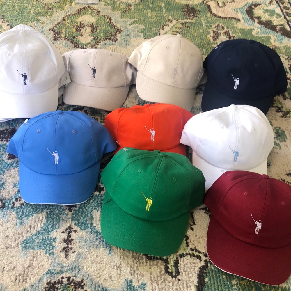 Multiple golf 9 iron William murray hats